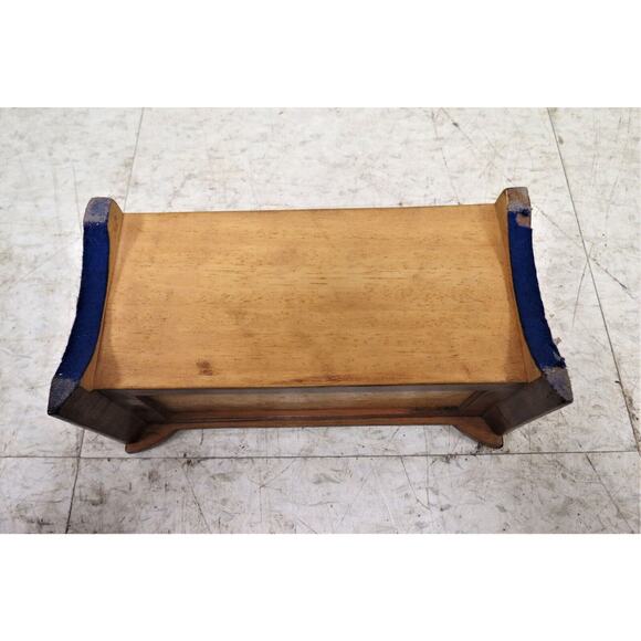 Vintage Jewelry Box Casket - English Mahogany Wood - Picture 8 of 8